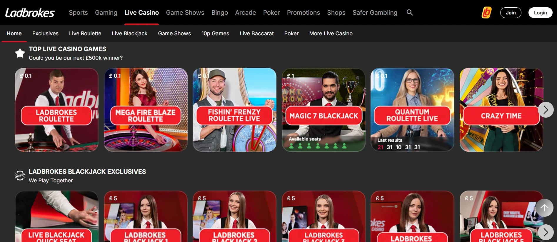 Ladbrokes casino